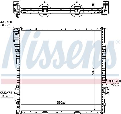 Nissens 60787A - Radiator, mühərrikin soyudulması furqanavto.az