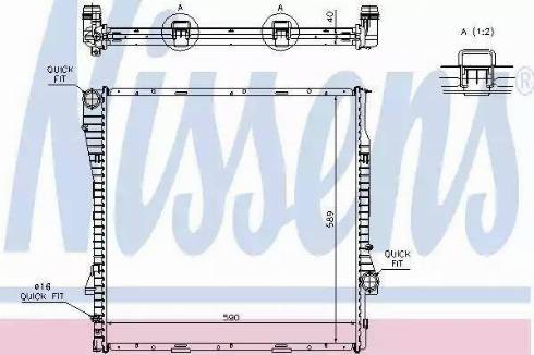 Nissens 60787 - Radiator, mühərrikin soyudulması furqanavto.az