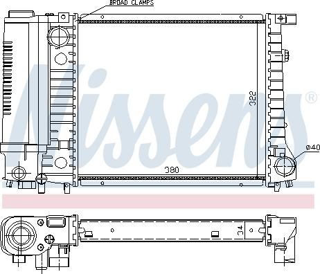 Nissens 691783 - Radiator, mühərrikin soyudulması furqanavto.az