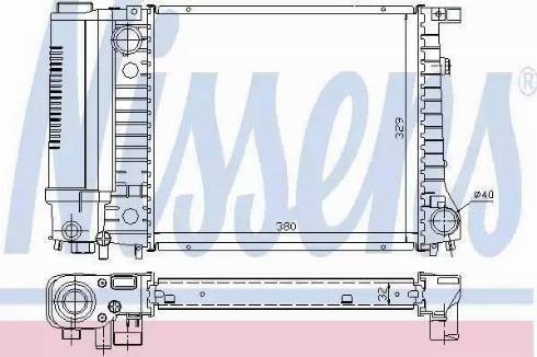 Nissens 60729 - Radiator, mühərrikin soyudulması furqanavto.az