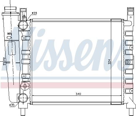 Nissens 61929 - Radiator, mühərrikin soyudulması furqanavto.az