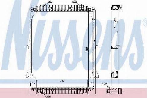 Nissens 61971 - Radiator, mühərrikin soyudulması furqanavto.az