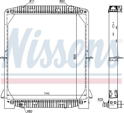 Nissens 61973A - Radiator, mühərrikin soyudulması furqanavto.az