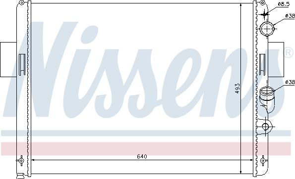 Nissens 698891 - Radiator, mühərrikin soyudulması furqanavto.az