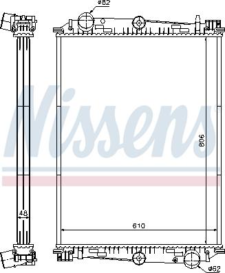 Nissens 614400 - Radiator, mühərrikin soyudulması furqanavto.az