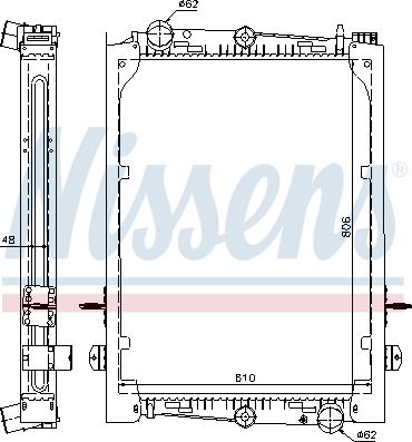 Nissens 61440A - Radiator, mühərrikin soyudulması furqanavto.az