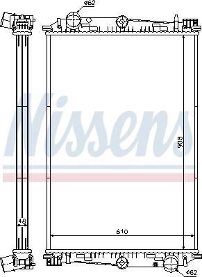 Nissens 614270 - Radiator, mühərrikin soyudulması furqanavto.az