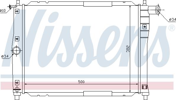 Nissens 699119 - Radiator, mühərrikin soyudulması furqanavto.az