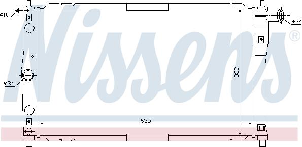 Nissens 698156 - Radiator, mühərrikin soyudulması furqanavto.az