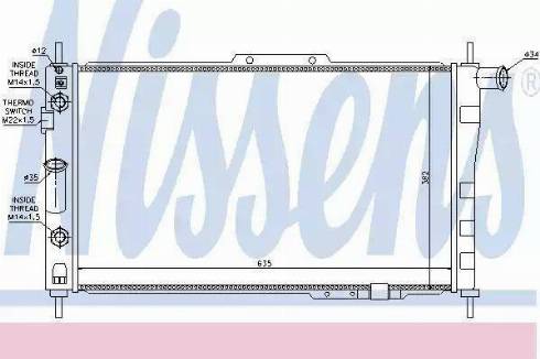 Nissens 61657 - Radiator, mühərrikin soyudulması furqanavto.az