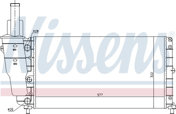 Nissens 698778 - Radiator, mühərrikin soyudulması furqanavto.az