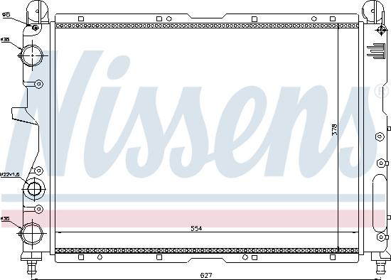 Nissens 690333 - Radiator, mühərrikin soyudulması furqanavto.az