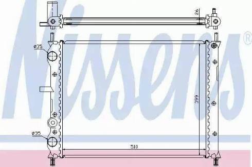 Nissens 61806A - Radiator, mühərrikin soyudulması furqanavto.az