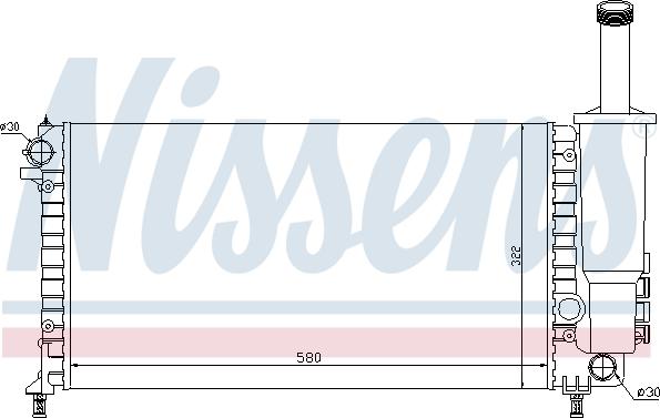 Nissens 691950 - Radiator, mühərrikin soyudulması furqanavto.az