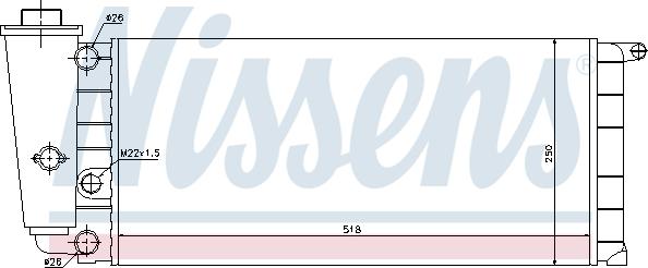 Nissens 690230 - Radiator, mühərrikin soyudulması furqanavto.az