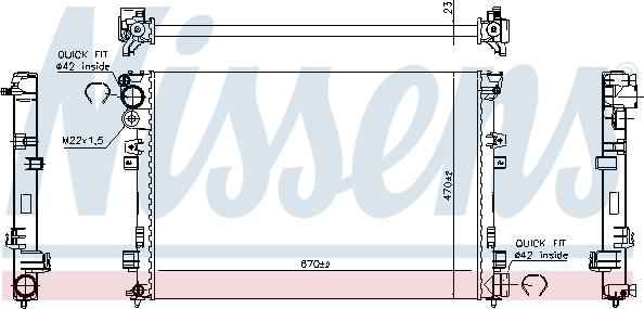 Nissens 61875A - Radiator, mühərrikin soyudulması furqanavto.az