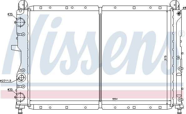 Nissens 696293 - Radiator, mühərrikin soyudulması furqanavto.az