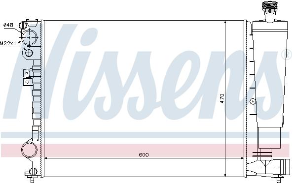 Nissens 693940 - Radiator, mühərrikin soyudulması furqanavto.az