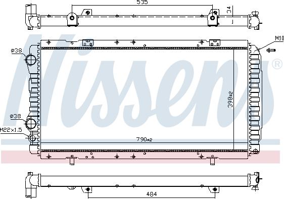 Nissens 61390 - Radiator, mühərrikin soyudulması furqanavto.az