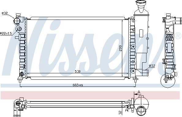 Nissens 699104 - Radiator, mühərrikin soyudulması furqanavto.az