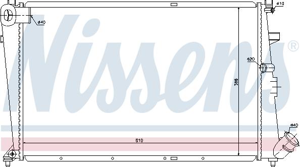 Nissens 61304 - Radiator, mühərrikin soyudulması furqanavto.az