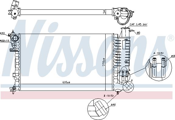 Nissens 690667 - Radiator, mühərrikin soyudulması furqanavto.az