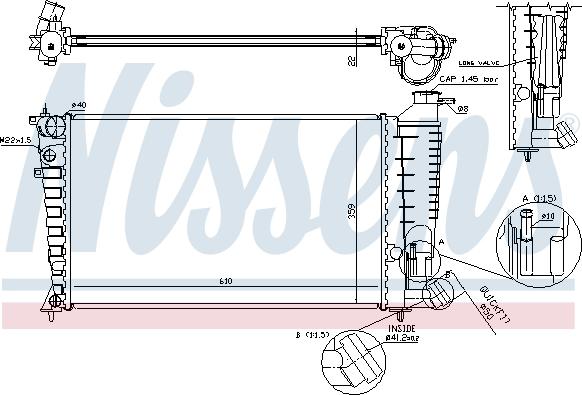 Nissens 693838 - Radiator, mühərrikin soyudulması furqanavto.az