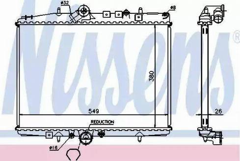 Nissens 61295 - Radiator, mühərrikin soyudulması furqanavto.az