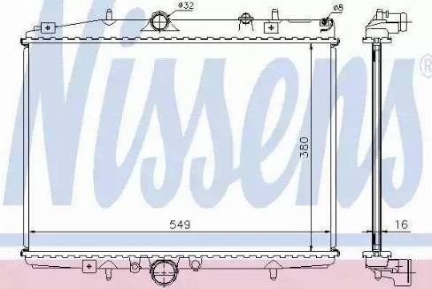 Nissens 61291 - Radiator, mühərrikin soyudulması furqanavto.az