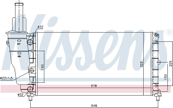 Nissens 61799 - Radiator, mühərrikin soyudulması furqanavto.az