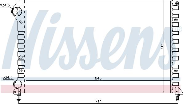 Nissens 61766 - Radiator, mühərrikin soyudulması furqanavto.az