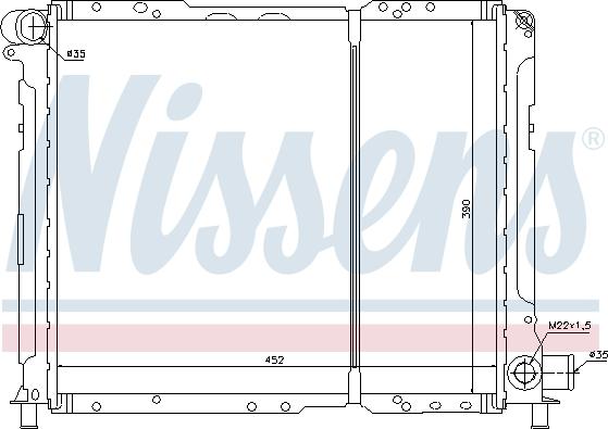 Nissens 61721 - Radiator, mühərrikin soyudulması furqanavto.az