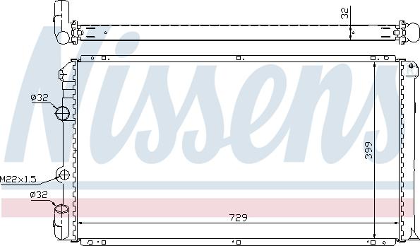 Nissens 63936A - Radiator, mühərrikin soyudulması furqanavto.az