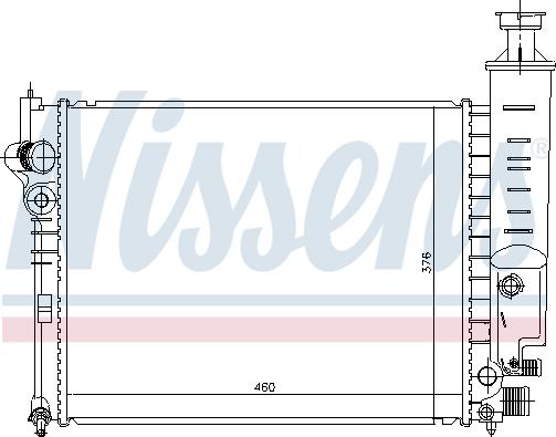 Nissens 693625 - Radiator, mühərrikin soyudulması furqanavto.az