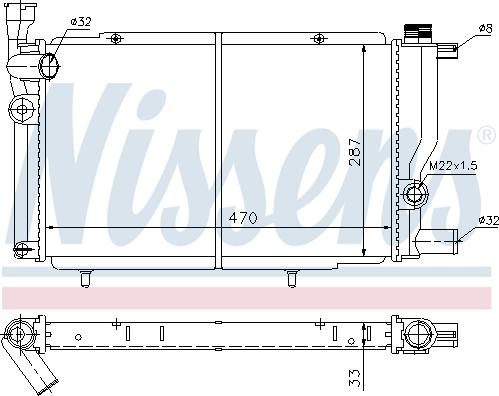 Nissens 698532 - Radiator, mühərrikin soyudulması furqanavto.az