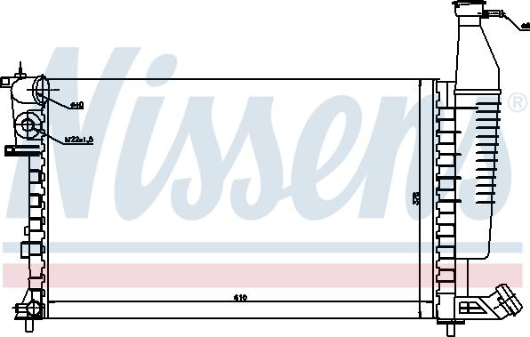 Nissens 697850 - Radiator, mühərrikin soyudulması furqanavto.az