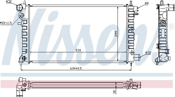 Nissens 63576A - Radiator, mühərrikin soyudulması furqanavto.az