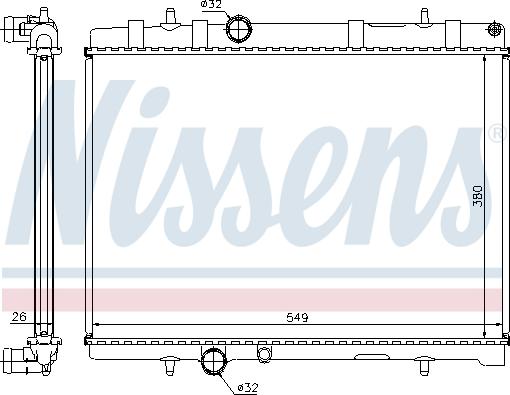 Nissens 63605A - Radiator, mühərrikin soyudulması furqanavto.az