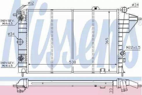 Nissens 63055 - Radiator, mühərrikin soyudulması furqanavto.az