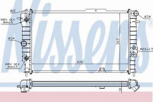 Nissens 63064A - Radiator, mühərrikin soyudulması furqanavto.az