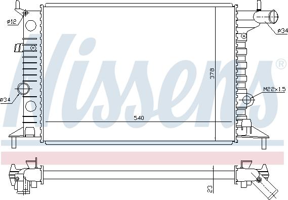 Nissens 693939 - Radiator, mühərrikin soyudulması furqanavto.az