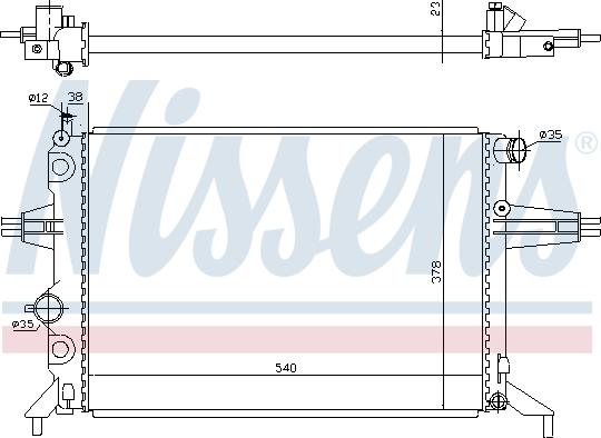 Nissens 699995 - Radiator, mühərrikin soyudulması furqanavto.az