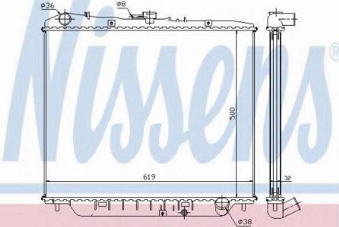 Nissens 63002 - Radiator, mühərrikin soyudulması furqanavto.az