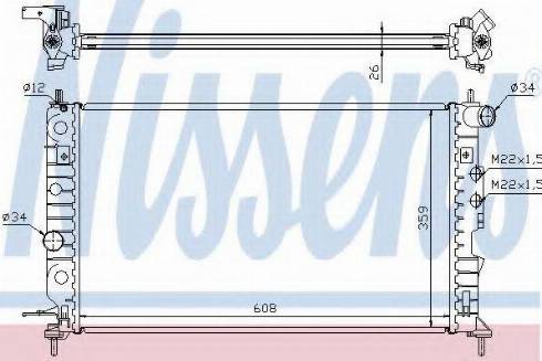 Nissens 63012A - Radiator, mühərrikin soyudulması furqanavto.az