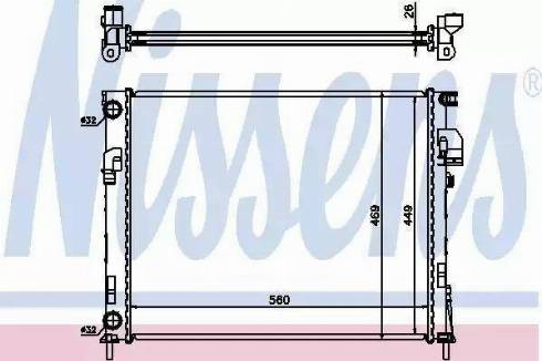 Nissens 63025 - Radiator, mühərrikin soyudulması furqanavto.az