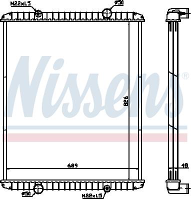 Nissens 638490 - Radiator, mühərrikin soyudulması furqanavto.az