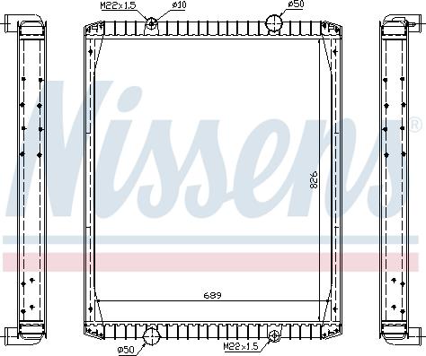 Nissens 63849A - Radiator, mühərrikin soyudulması furqanavto.az