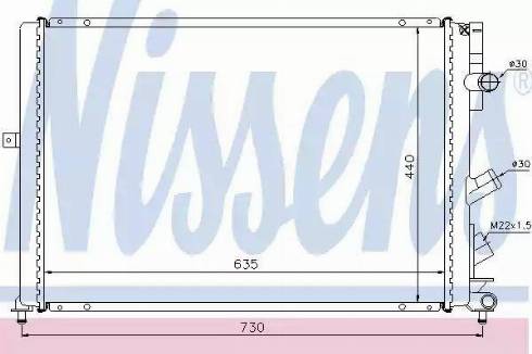 Nissens 63841 - Radiator, mühərrikin soyudulması furqanavto.az