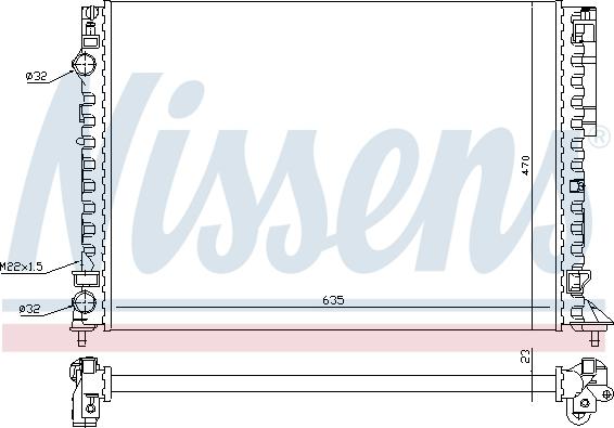 Nissens 63843A - Radiator, mühərrikin soyudulması furqanavto.az