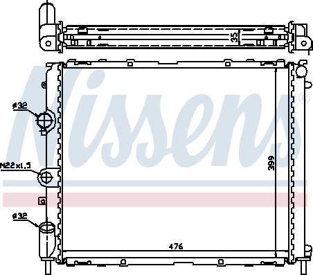 Nissens 696733 - Radiator, mühərrikin soyudulması furqanavto.az